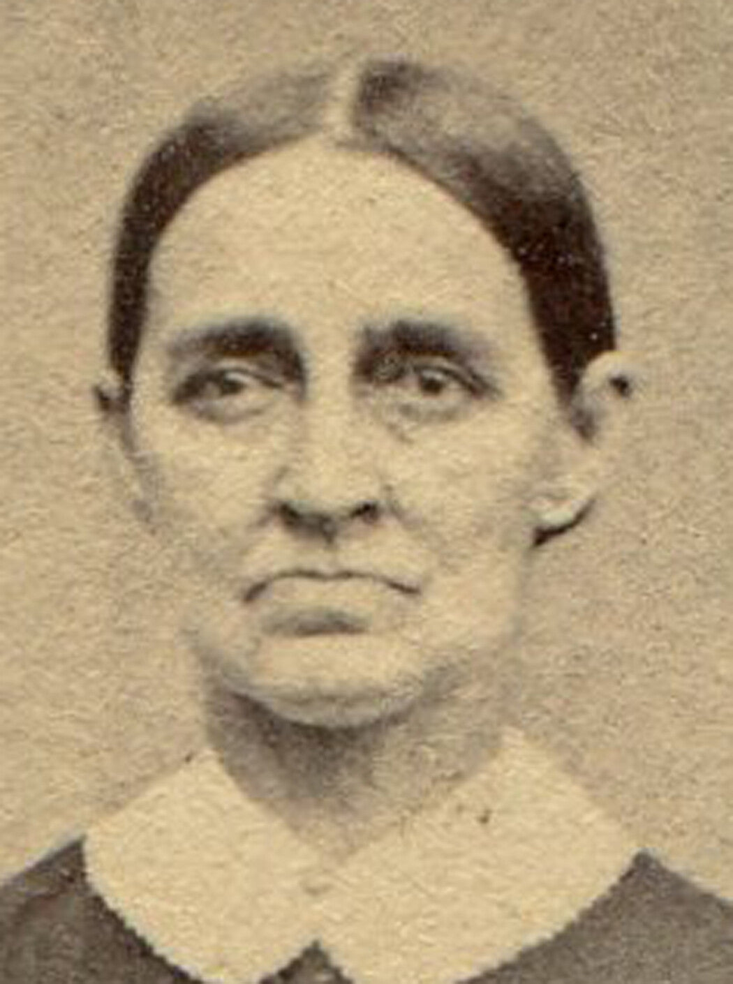 SAD, SAD EYED WOMAN. CDV.