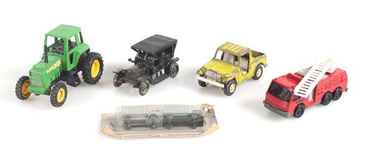 TONKA, TOOTSIE TOY CARS and  MORE, LOT OF 5