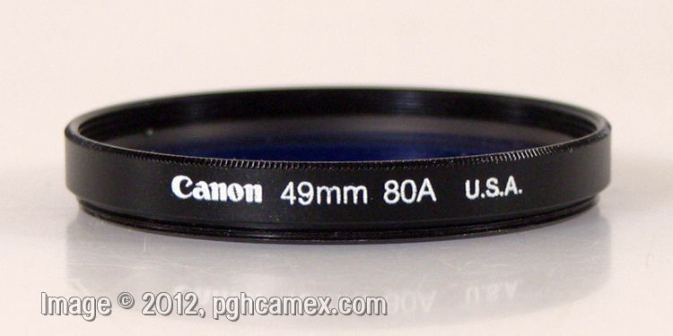Canon 49mm 80A Filter