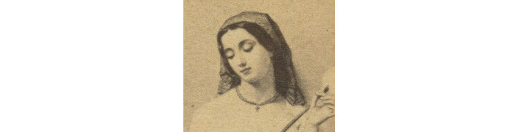 ST MADELEINE? LADY IN PEASANT DRESS, CDV PHOTO
