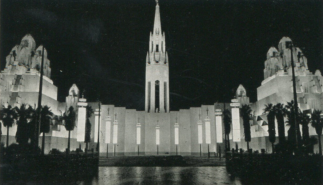 CALF WORLDS FAIR, TOWER TO SUN. MINIATURE POSTCARD.