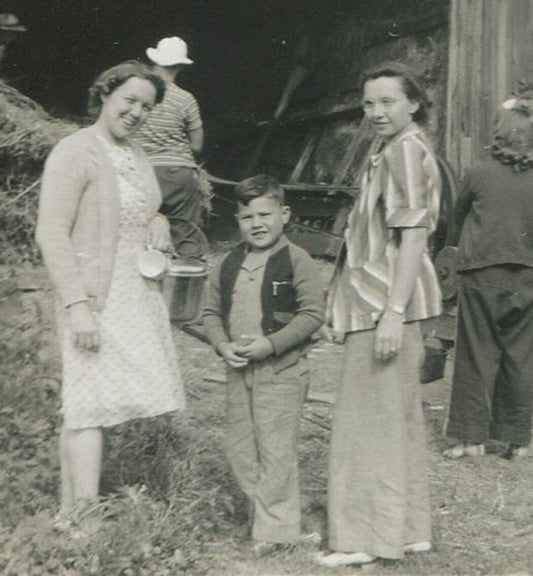 THE CULT OF THE GOAT. FAMILY PHOTOS OF FARM LIFE. MAN WITH GOAT. 4 SET B W. 1940