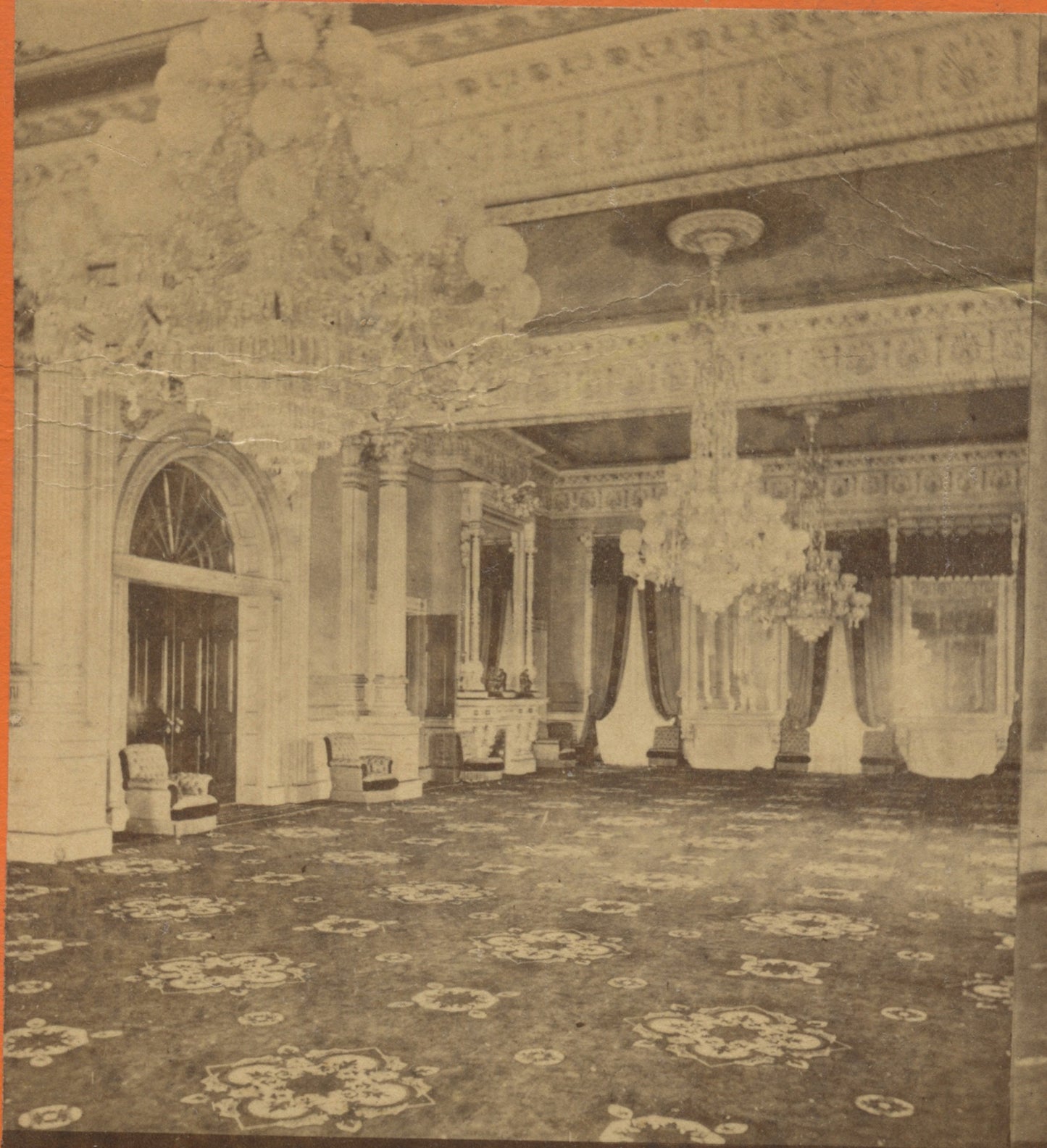 ARCHITECTURE, WASHINGTON DC, VINT PHOTO WHITE HOUSE INTERIOR