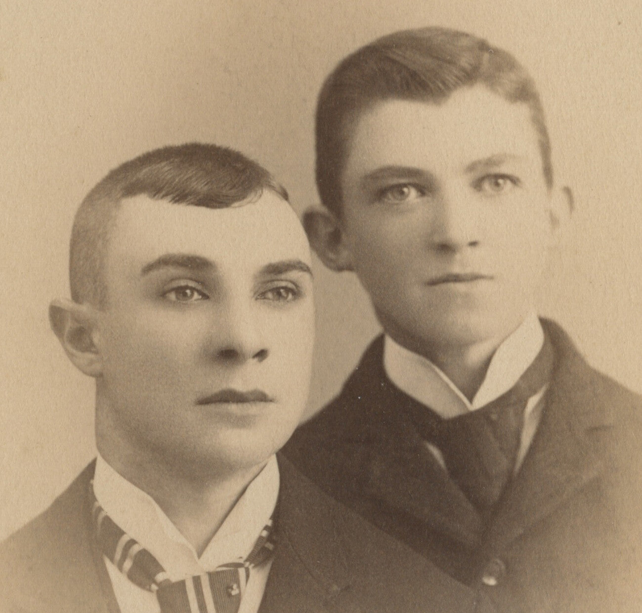 FROM SHAMOKIN, PA, PHOTO 2 WELL-DRESSED MEN, BROTHERS