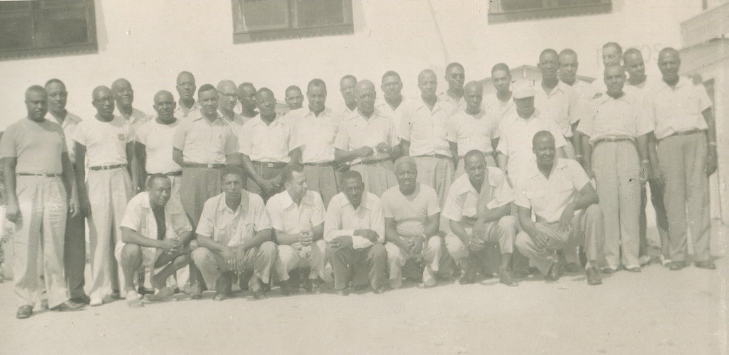AFRICAN AMERICAN FAMILY SNAP SHOTS IN PERIOD RING FOLDER. 1950s.
