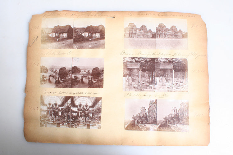 SET OF 12 STEREOVIEWS OF VENICE, WESTMINSTER ABBEY, LOUVRE,   MORE