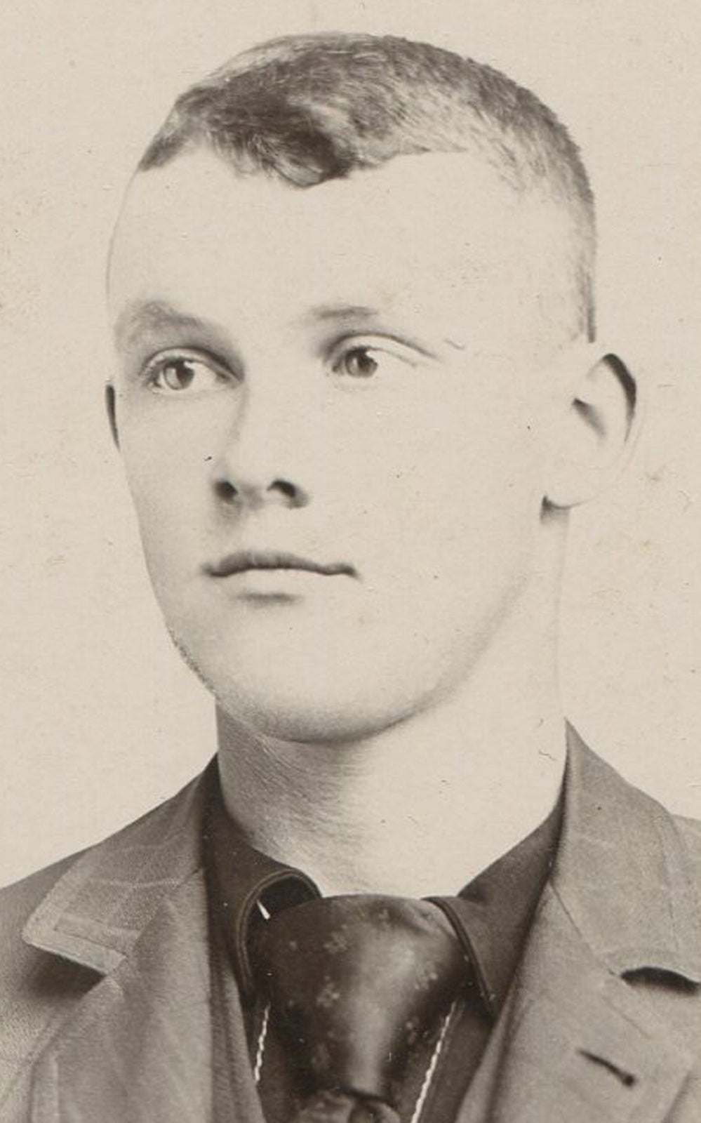 Vintage Cabinet Card Portrait: Handsome Young Man in Crisp Suit - Frame-Worthy Wall Decor & Collectible Photo
