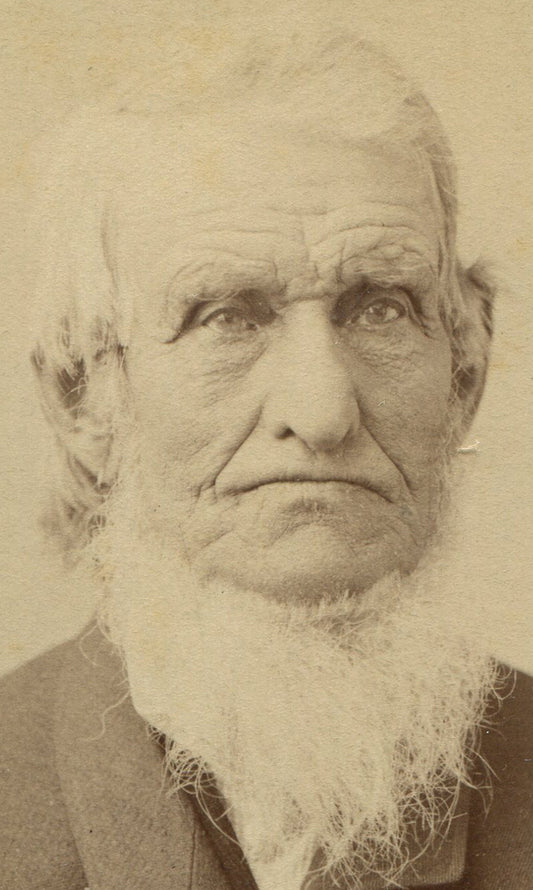 MAN ROCKING THE GNOME LOOK. CDV. MONROE. WIS.