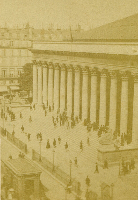 ARCHITECTURAL, LA BOURSE. PARIS, FRANCE. CDV.