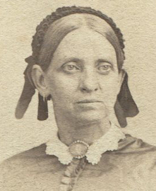 HEAVY EYED WOMAN WEARING BONNET. CDV.