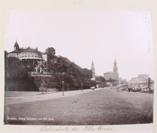 BRUHL TERRACE, DRESDEN, GERMANY. 8x10 reprint