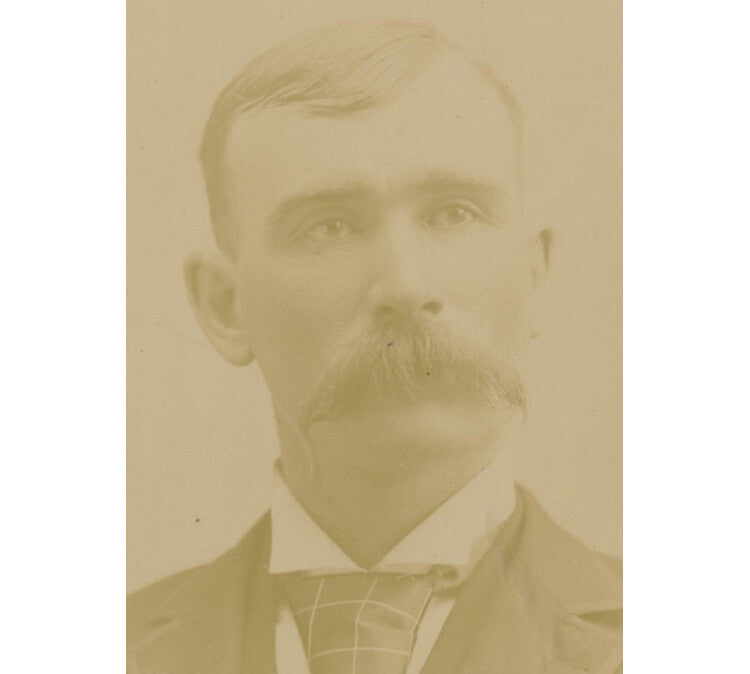 GREENVILLE, PA, PHOTO BY MILLER, WELL-DRESSED MAN W/ MUSTACHE