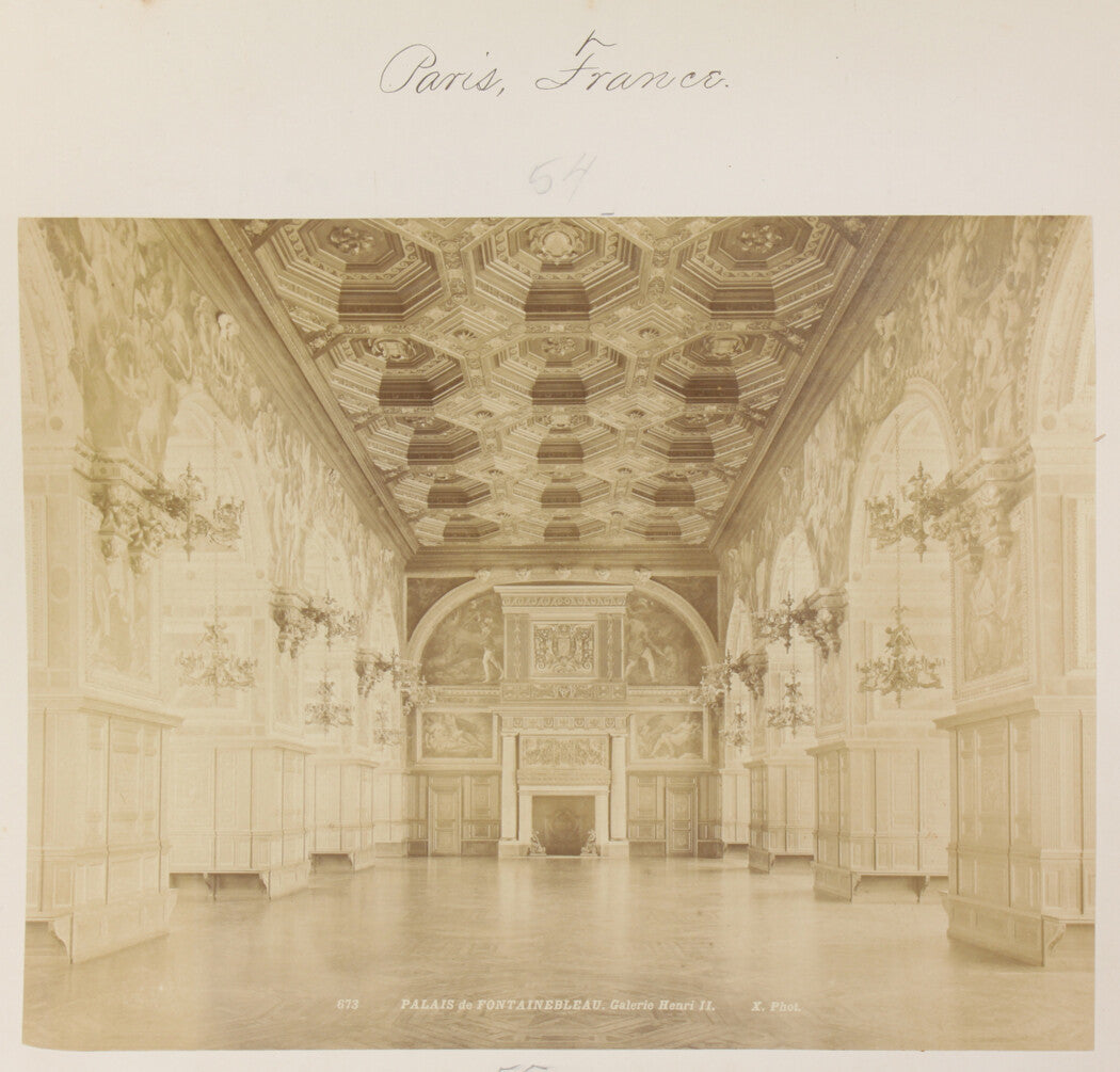 FOUNTAIN BLUE PALACE INTERIOR. PARIS, FRANCE. 8x10 reprint