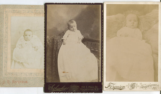 BABIES,BABIES,BABIES. 3 SET CABINET CARD.