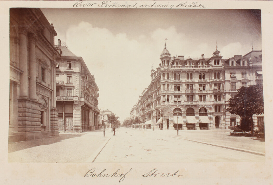 BAHNHOF STREET, ZURICH, SWITZERLAND. 8x10 reprint
