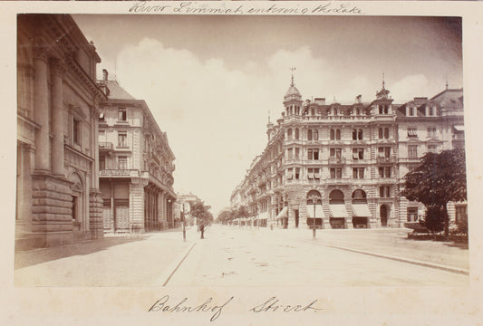 BAHNHOF STREET, ZURICH, SWITZERLAND. 8x10 reprint