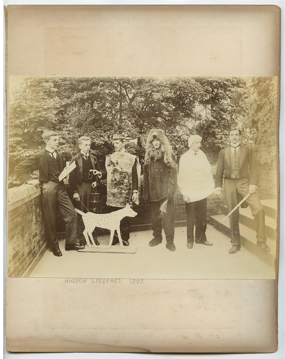 HARROW SPEECHES, GROUP PHOTOS, 1890S ALBUMEN PRINTS