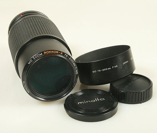 75-200mm F 4.5 MINOLTA ROKKOR - X LENS