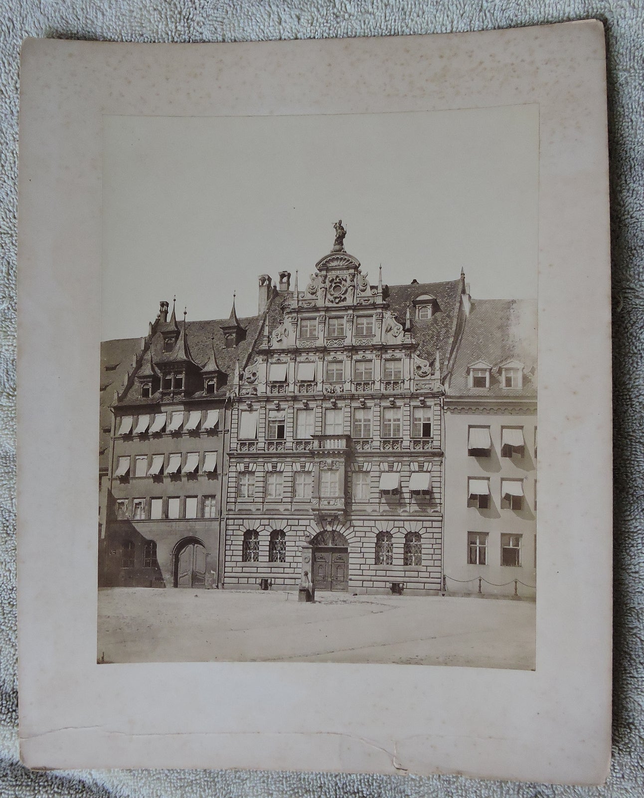 8X10 VINT ALBUMEN PRINT ARCHITECTURE BUILDING - WILHELM FUCHS + CVM DEO