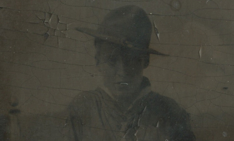 EARLY BOY SCOUT 1/6 PLATE TINTYPE