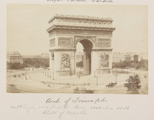 ARCH DE TRIUMPH, PARIS, FRANCE. 8x10 reprint