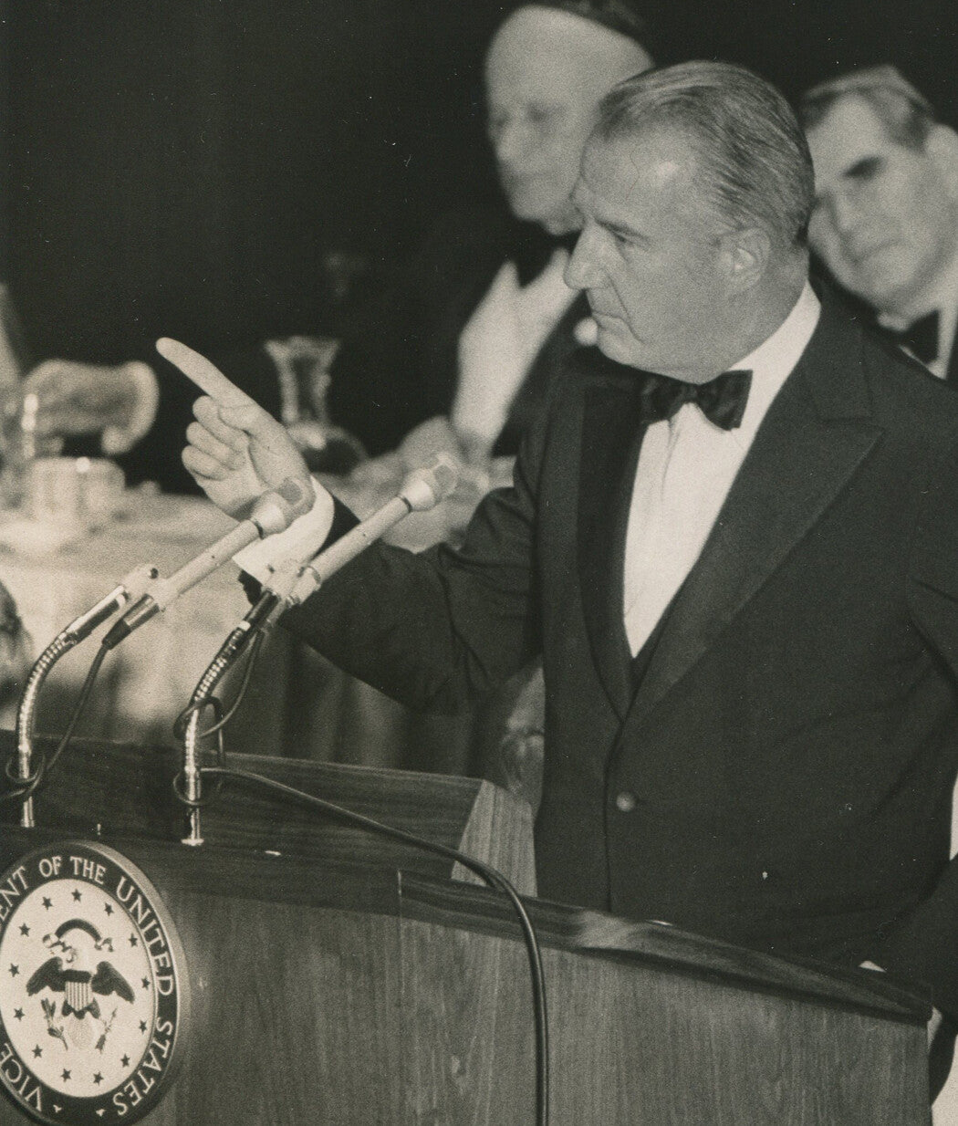 DISGRACED VICE PRESIDENT SPIRO AGNEW AT WALDORF ASTORIA, N.Y. 1972.