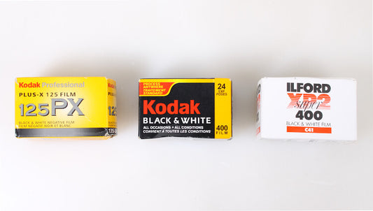 35mm B W Film, 3 Types, Expired