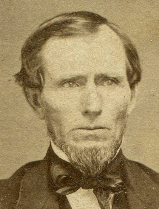 MAN HOLDING BACK TEARS. CDV.