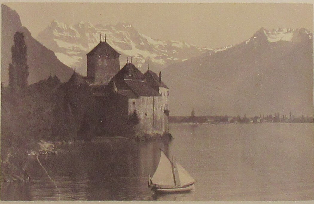 Vintage Mounted Albumen Photos: European Castles & Cathedrals, Two-Sided Display