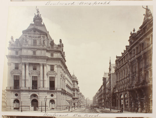 BRUSSELS, BOULEVARD DU NORD. ARCHITECTURAL VIEWS.  8x10 reprint
