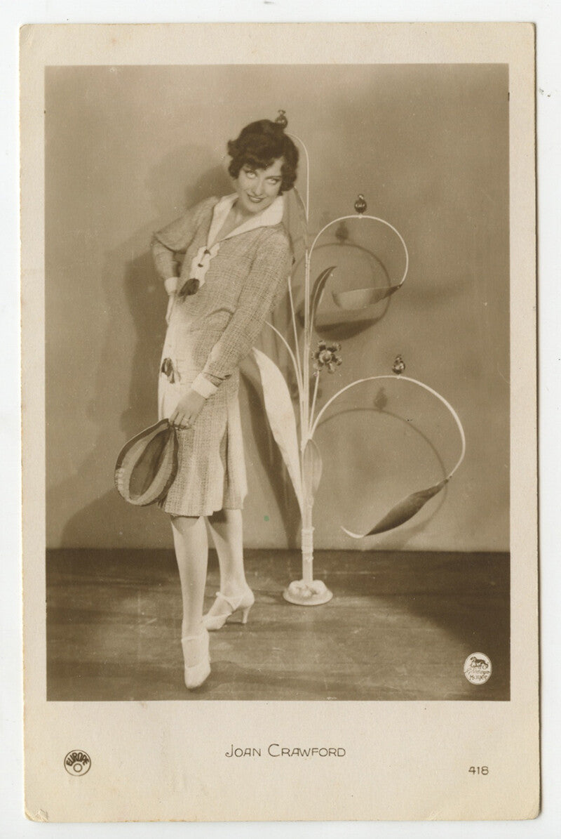 JOAN CRAWFORD ACTRESS VINT PHOTO POSTCARD