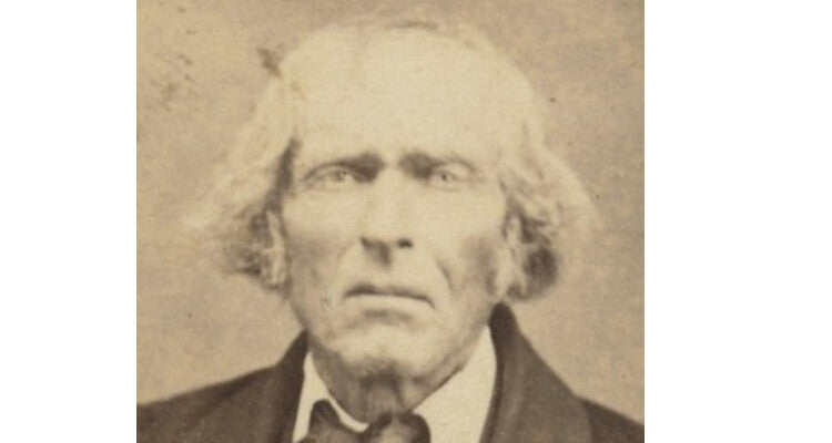 CDV PORTRAIT OF OLDER MAN FROM CARROLLTON, OH, BY GOULD
