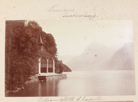 WILLIAM TELL CHAPEL. LUCERNE, SWITZERLAND. 8x10 reprint