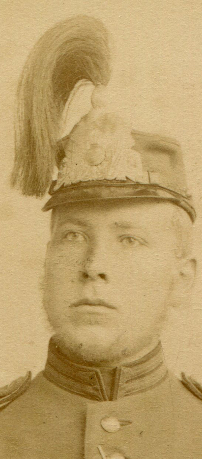 GUSTAF DAHLSTROM IN MILITARY UNIFORM. CDV. STOCKHOLM, SWEDEN.