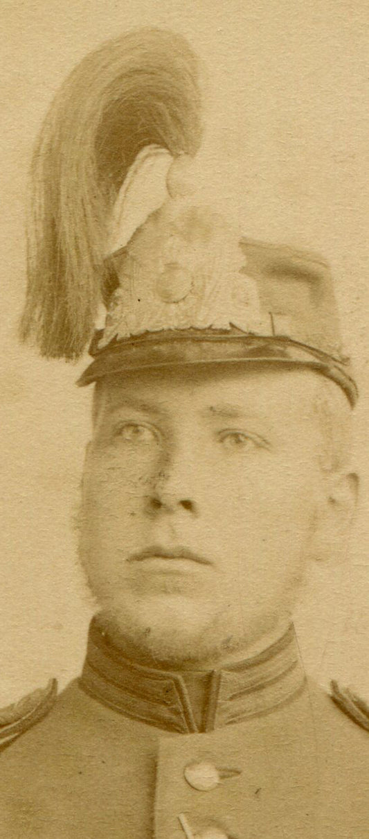 GUSTAF DAHLSTROM IN MILITARY UNIFORM. CDV. STOCKHOLM, SWEDEN.