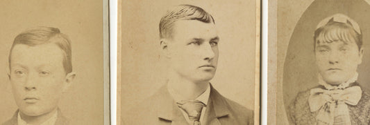 FAMILY CDV SET OF 3, LOWELL, MASS