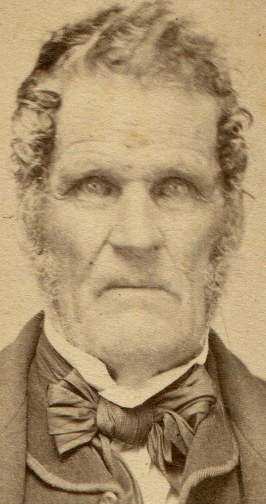 MAN WITH A HUMAN FACE CARVED OF STONE. STUNNING CDV. STOWE, VT.