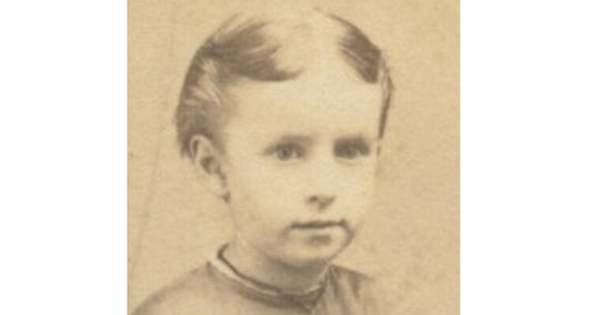 CDV PORTRAIT GIRL W/ HAT, CROSS NECKLACE + CUTE DRESS