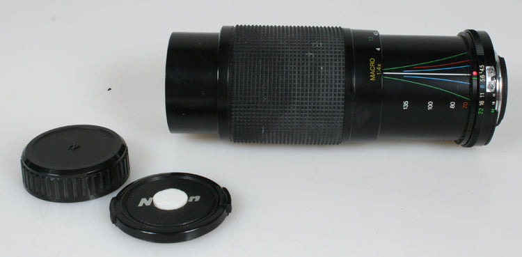 70-210MM F4.5-5.6 VIVITAR LENS FOR NIKON AIS WITH FRONT AND BACK CAPS
