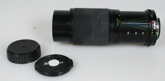70-210MM F4.5-5.6 VIVITAR LENS FOR NIKON AIS WITH FRONT AND BACK CAPS