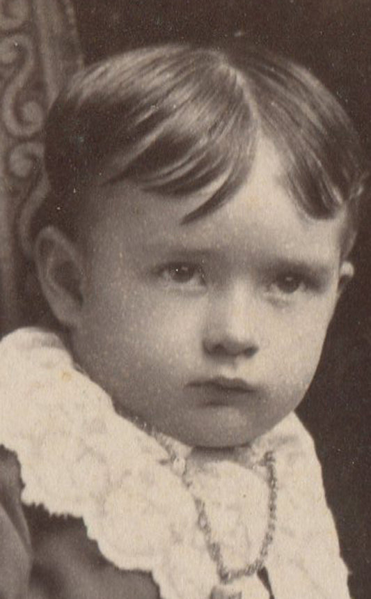 WOMEN, CHILD, W/ CONSTIPATED EXPRESSION. 4 SET CABINET CARDS. BURLINGTON, IOWA.