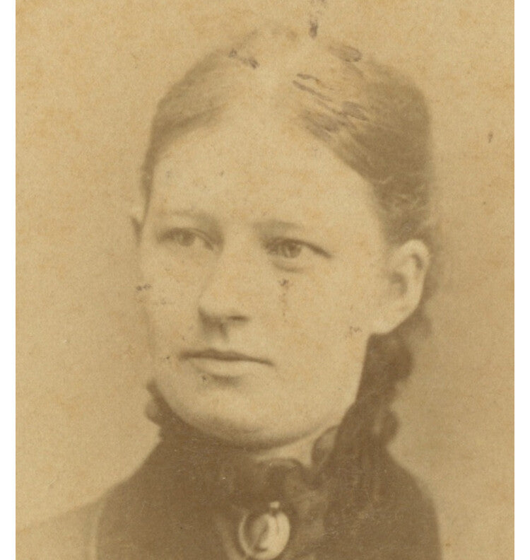 ODENSE, DENMARK, PHOTO OF LADY W/ PRETTY DRESS