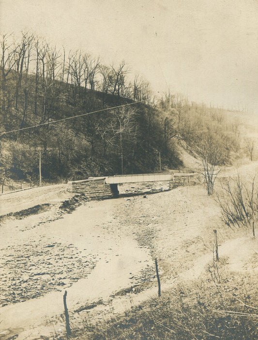 ALLEGHENY COUNTY ENGINEER WORKS PHOTOS. CAMPBELLS RUN 1905. B/W