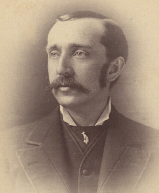 CDV PORTRAIT OF MAN FROM LEISHEAR FAMILY ALBUM - NAME ON BACK