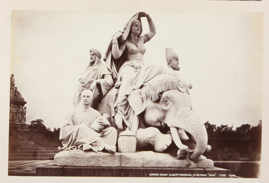 ASIA STATUE, ALBERT MEMORIAL, HYDE PARK. LONDON, ENGLAND. 8x10 reprint