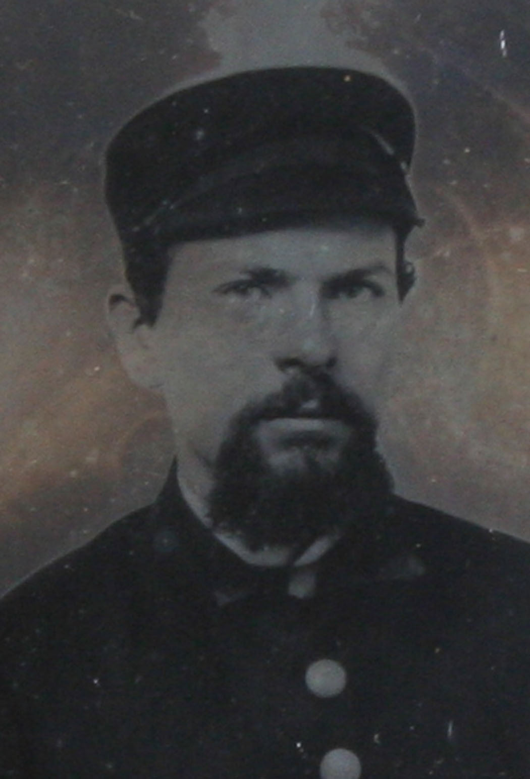 CIVIL WAR SOLDER. 6TH PLATE TINTYPE, FULL CASE.