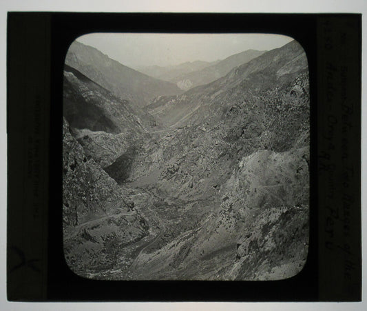 ANDES/OROYA RANGES. PERU. PHOTO ON GLASS.