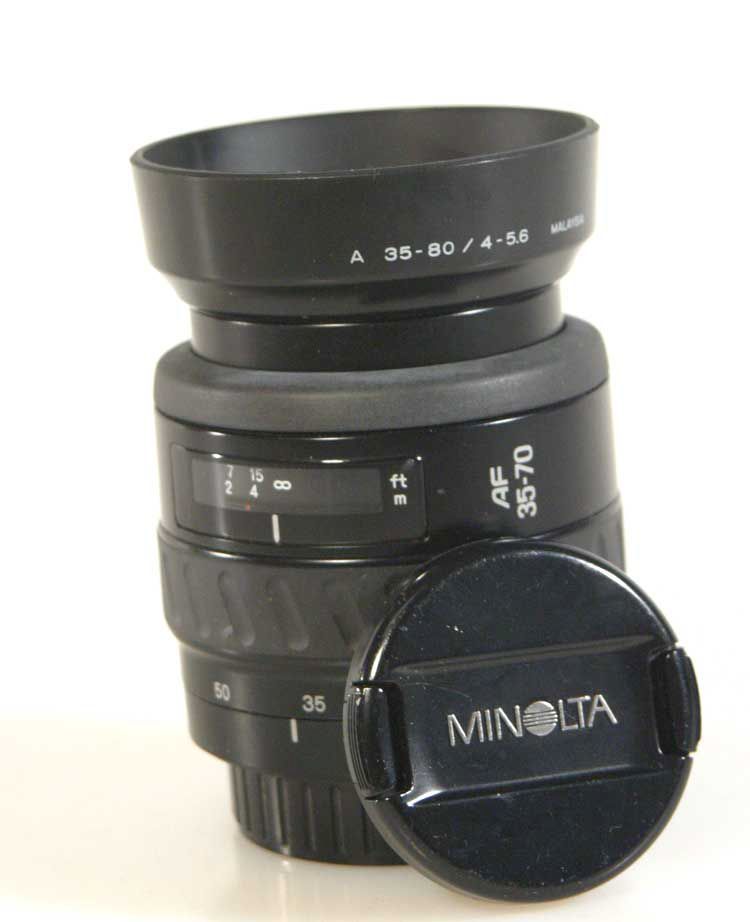 SONY MINOLTA 35-70MM LENS WITH HOOD