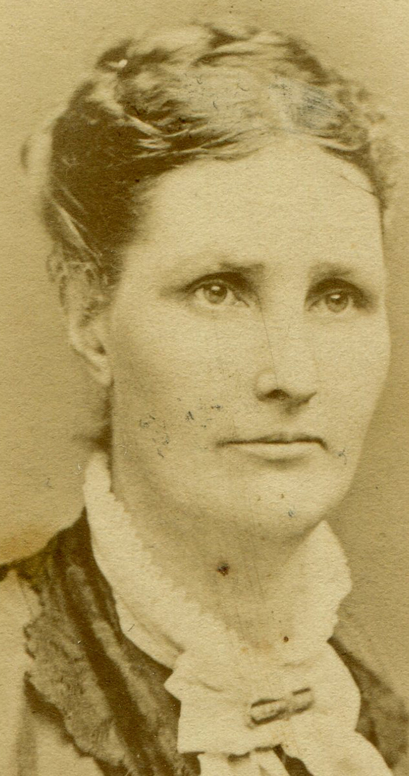 WOMAN, DEEP SET EYES. CDV. BOSTON, MASS.