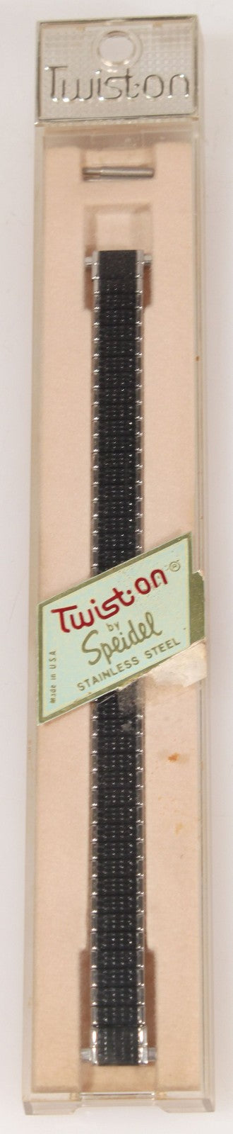 TWIST-ON BY SPEIDEL LADIES STAINLESS STEEL W/ BLACK FINISH WATCH BAND